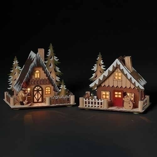 LED Christmas cabin