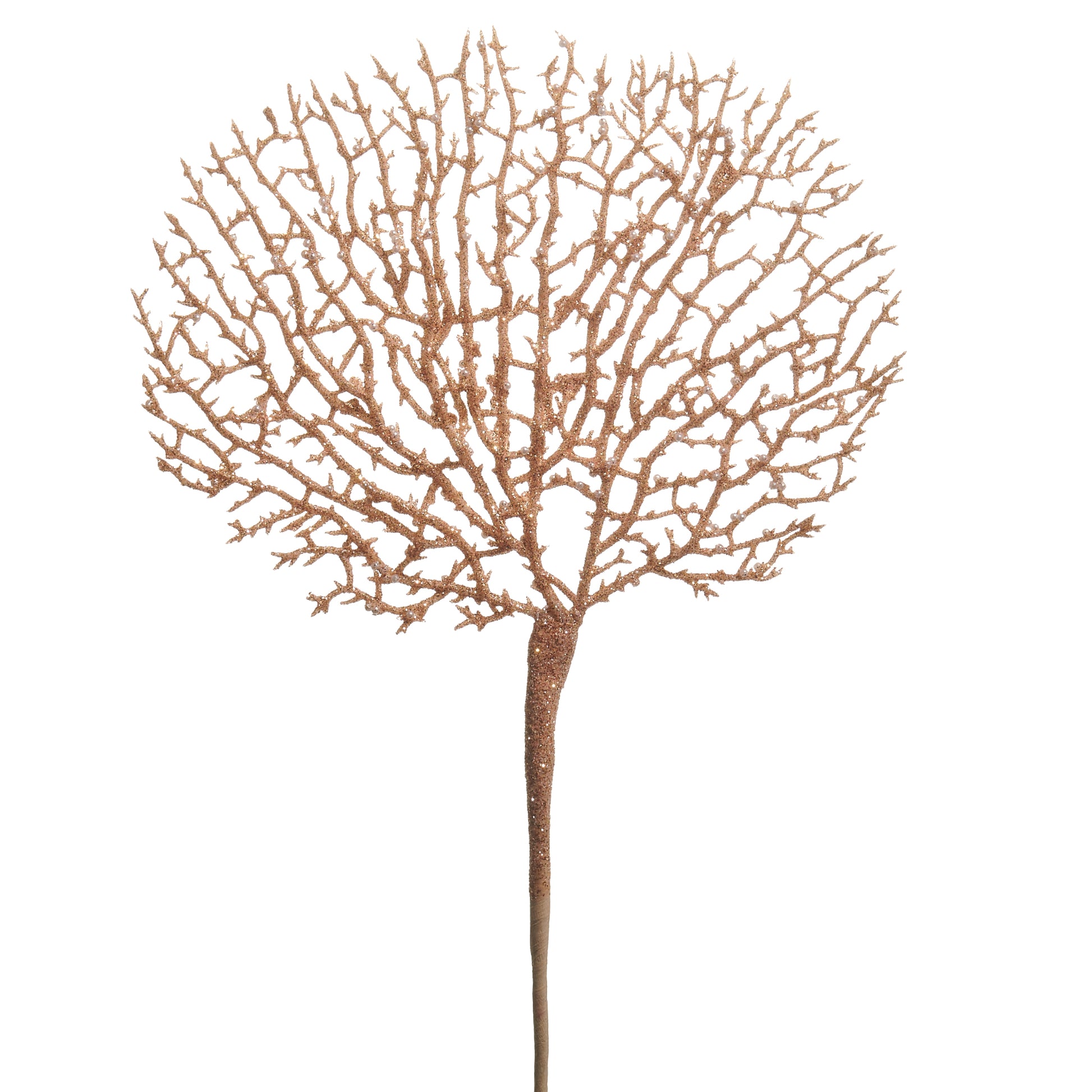 22" Sand Glittered Coral Pick