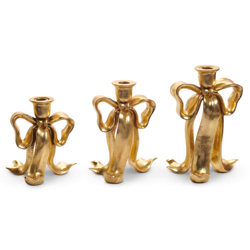 9" Bow Candlesticks ***PRE-ORDER***