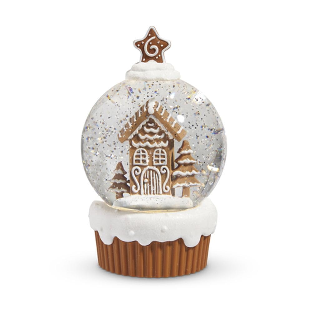 Lighted Gingerbread Village Cupcake with Swirling Glitter ***PRE-ORDER***