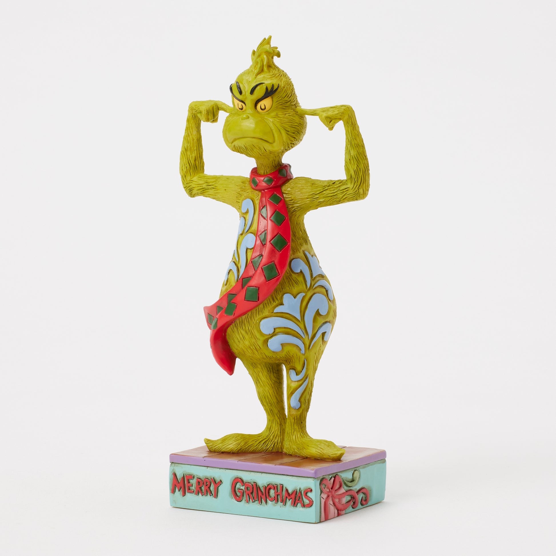 Jim Shore Grinch Plugging His Figurine **PREORDER ITEM**