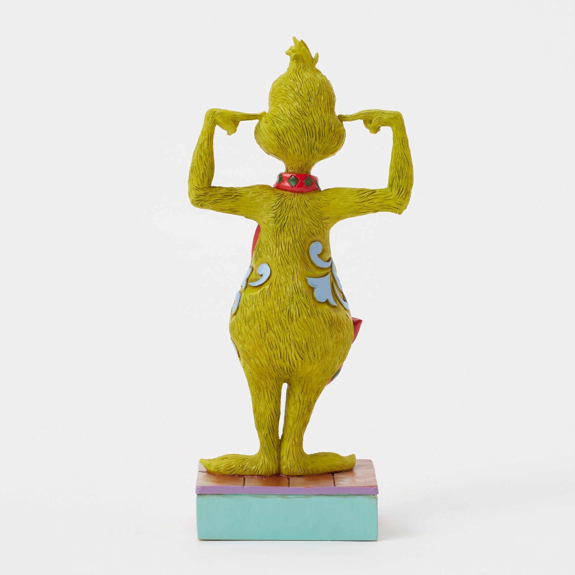 Jim Shore Grinch Plugging His Figurine **PREORDER ITEM**