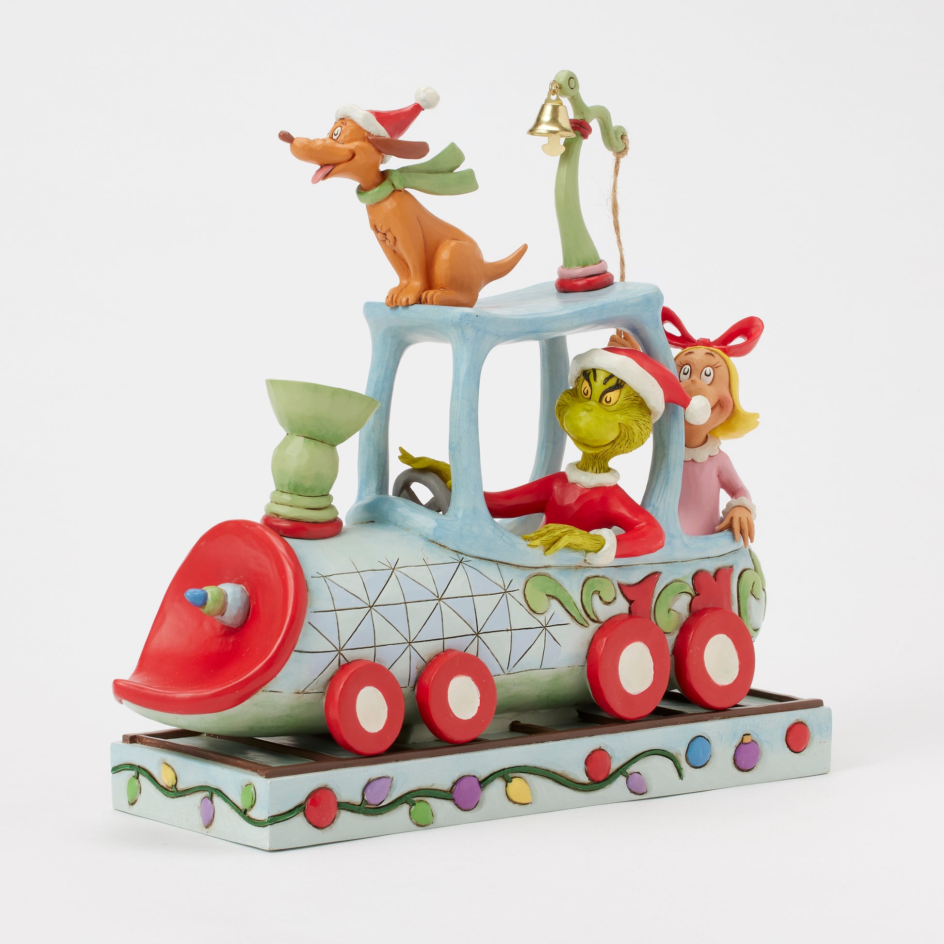 Jim Shore "Grinch Max and Cindy on Train" Figurine **PREORDER ITEM**