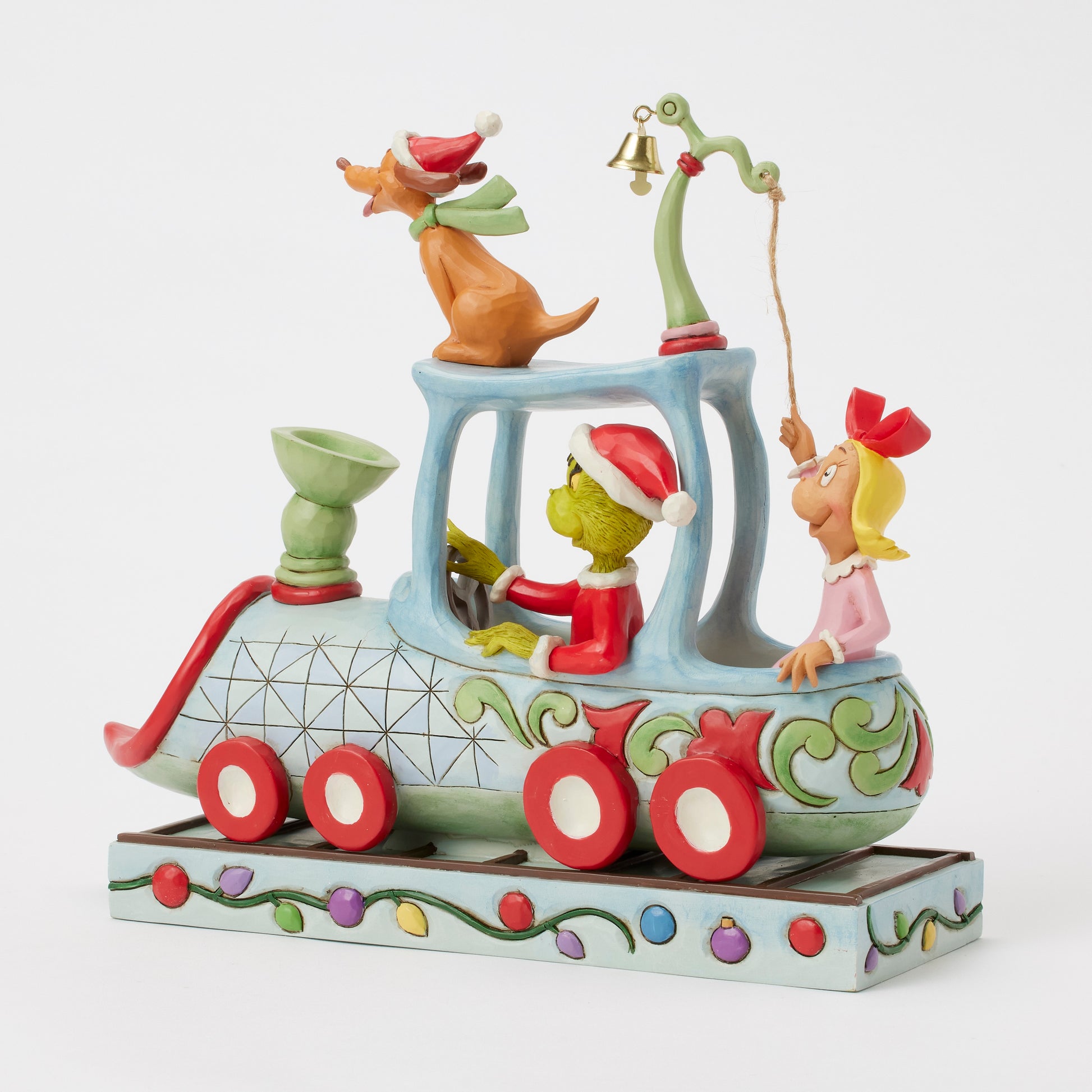 Jim Shore "Grinch Max and Cindy on Train" Figurine **PREORDER ITEM**