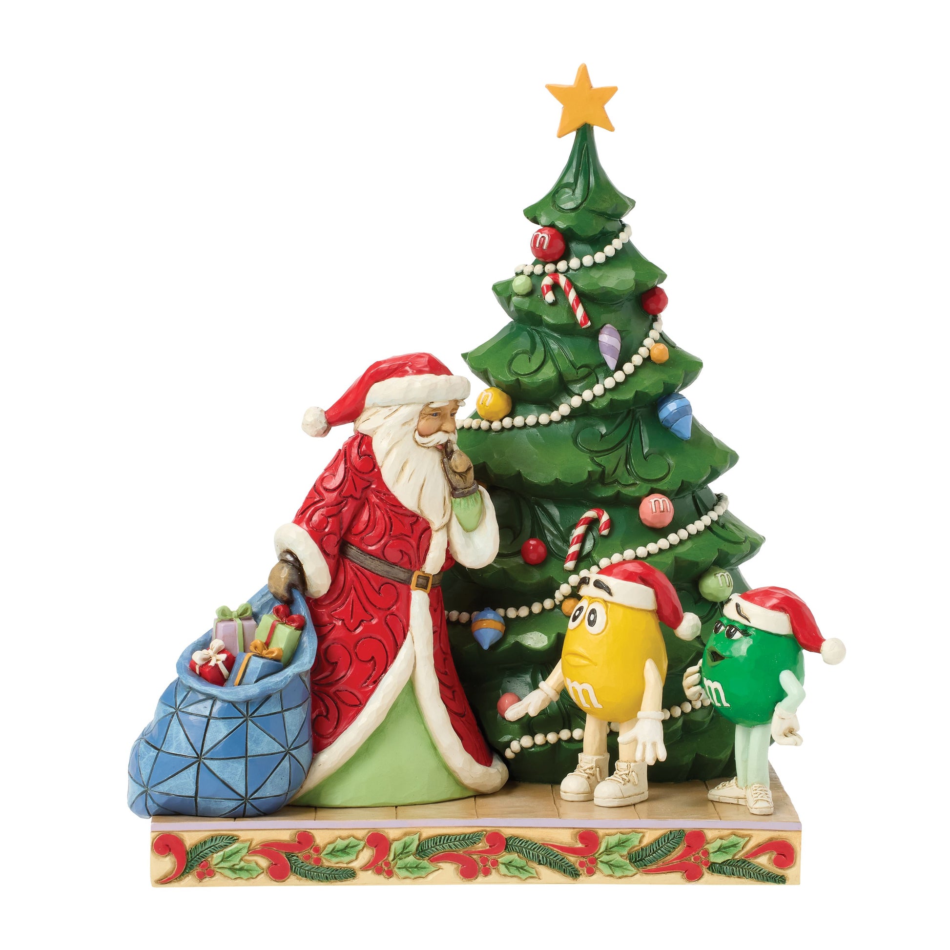 Santa with M&Ms "He Exists" by Jim Shore