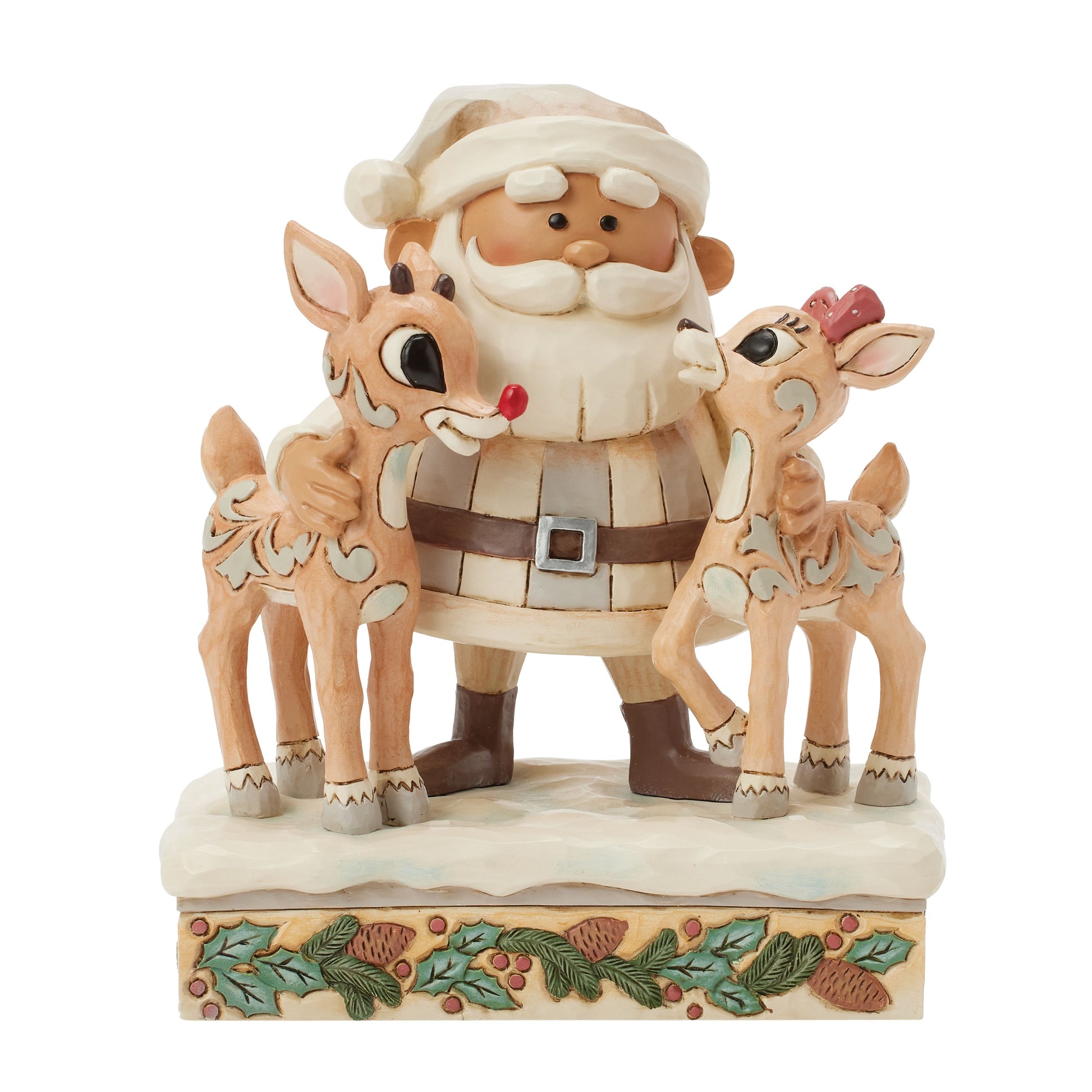 Woodland Santa with Rudolph and Clarice by Jim Shore