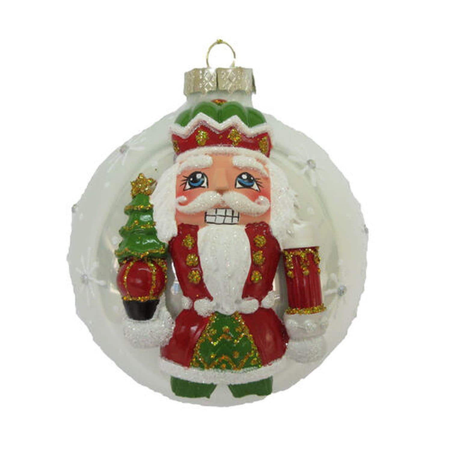 December Diamonds Christmas Carousel 5" Painted Nutcracker Ornament Christmas Decoration