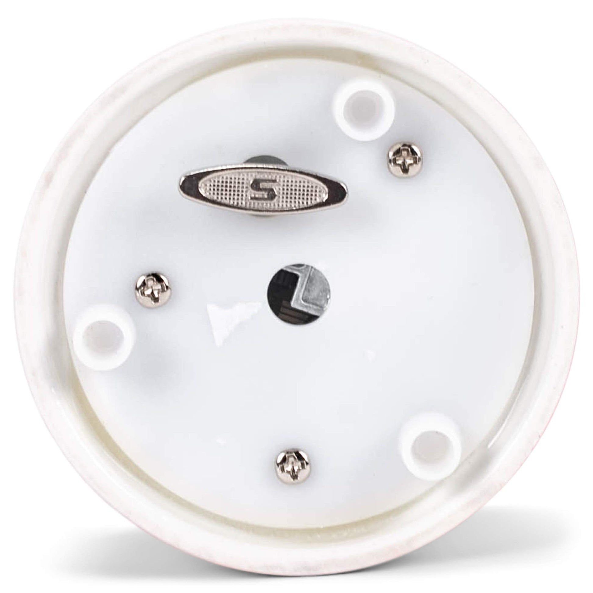 Pink White Star Striped Ballet 3.5 x 4 Ceramic Decorative Musical Snow Globe