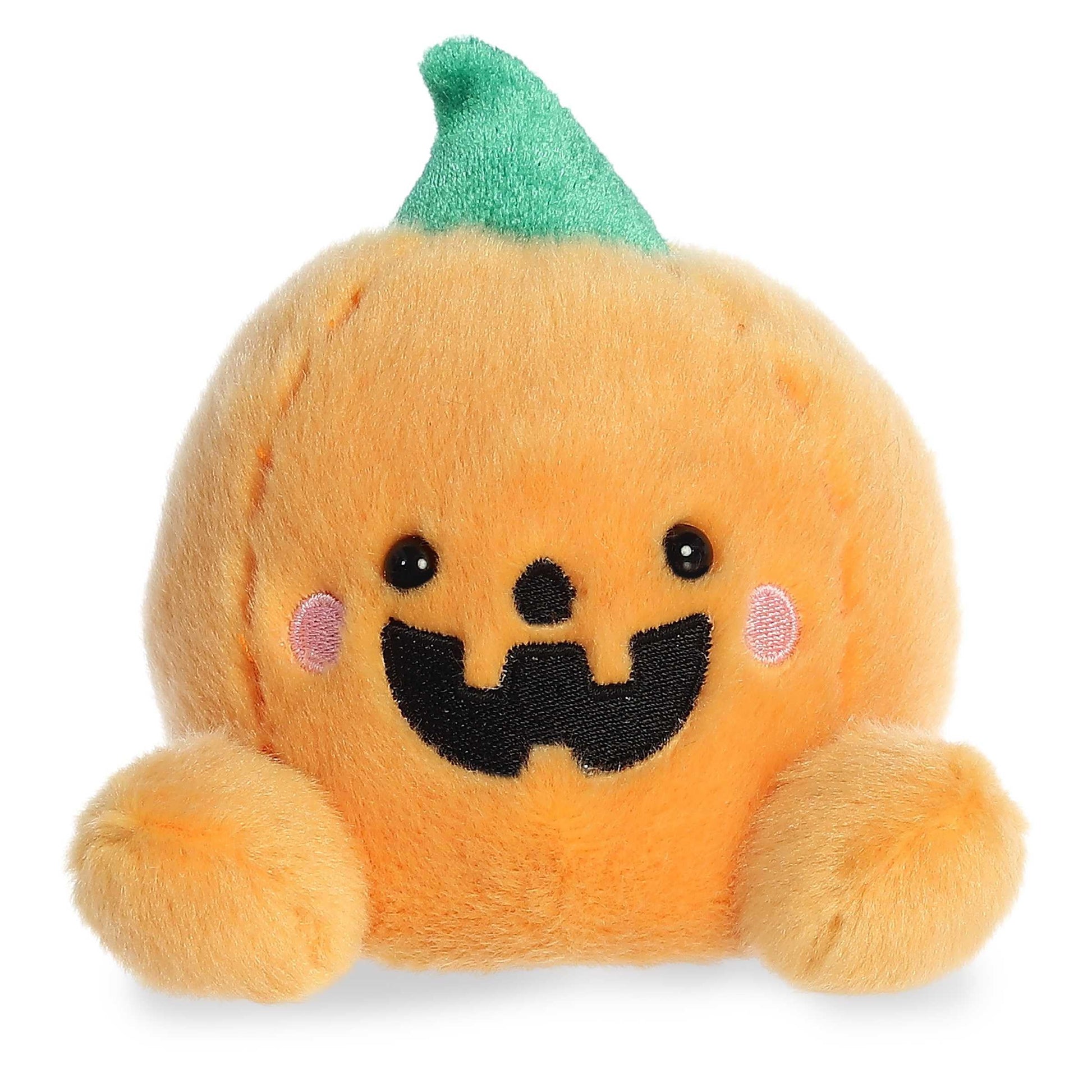 Aurora® Spooky Palm Pals™ Carver Jack O' Lantern™ Stuffed Animal - Pocket-Sized Play - Collectable Fun - Orange 5 Inches, Small, 13553