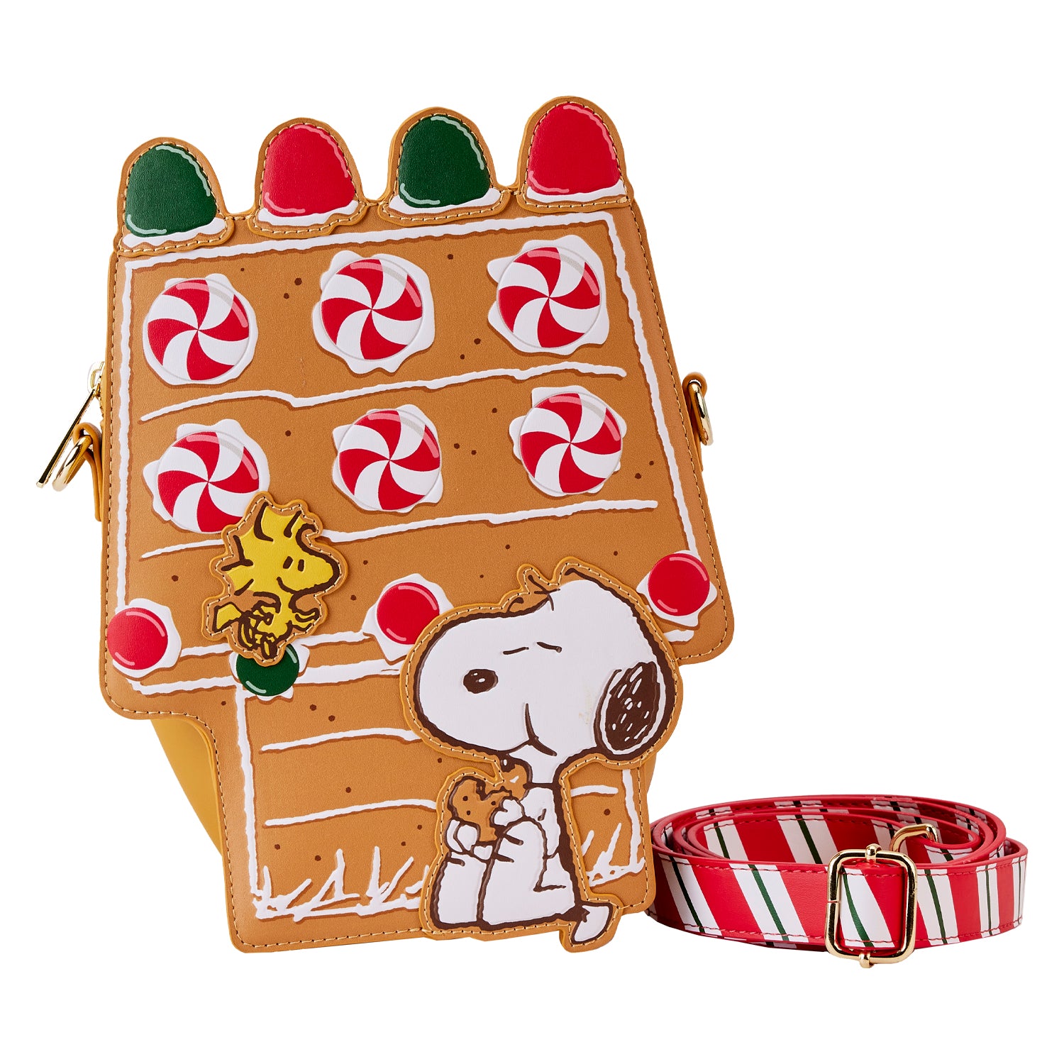 Loungefly Peanuts Snoopy Gingerbread House Scented Crossbody Bag