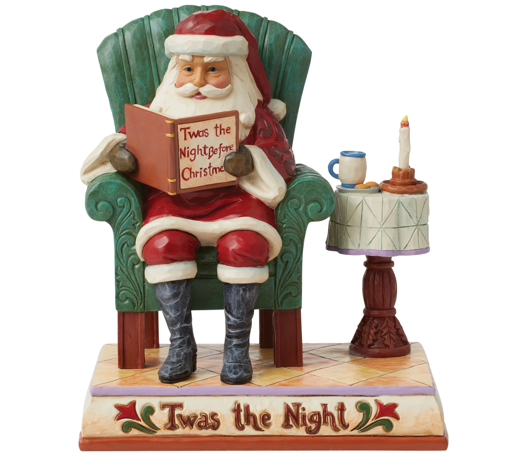 Jim Shore Twas The Night Santa Reading