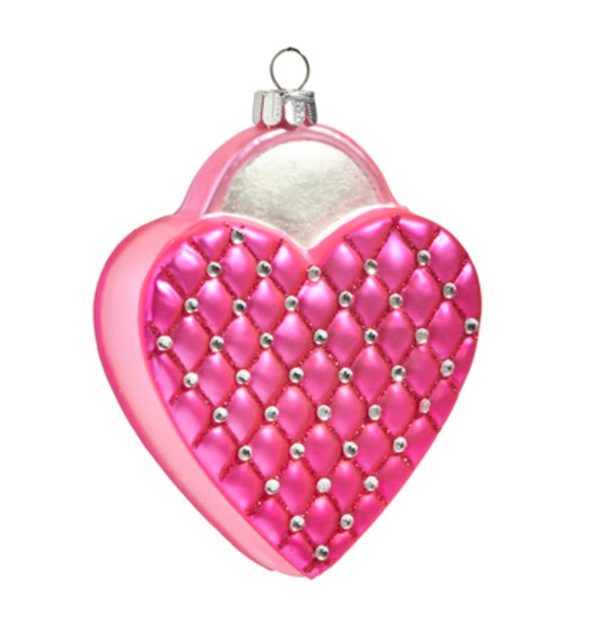Quilted Pink Purse Ornament