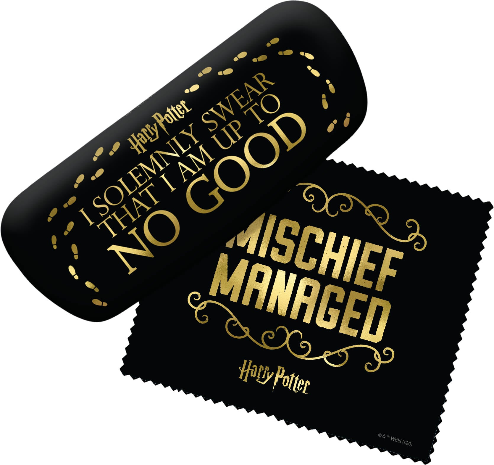 Harry Potter Mischief Managed Eyeglass Glasses Case & Lens Cloth