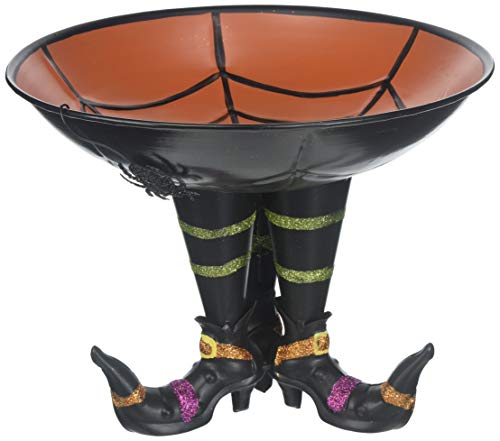 Metal Candy Bowl With Witch Boots