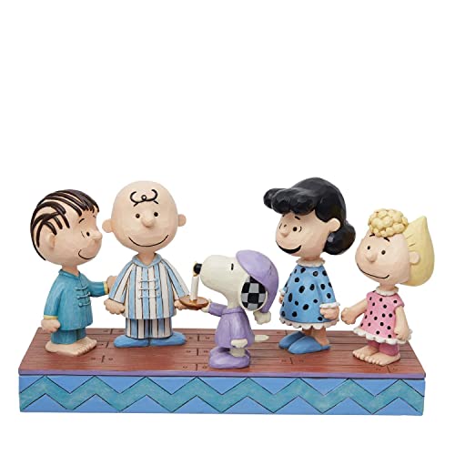 Jim Shore Peanuts Gang in Christmas PJ's Figurine