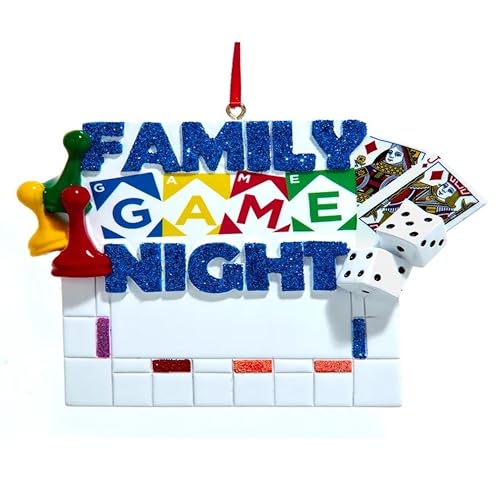 Kurt Adler Family Game Night Ornament for Personalization