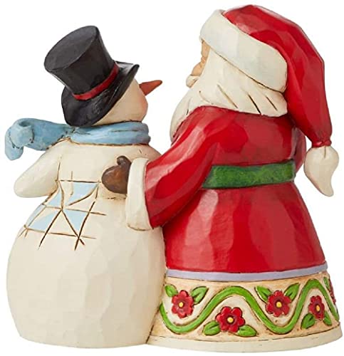 Enesco Jim Shore Heartwood Creek Santa and Snowman Pint Sized Figurine