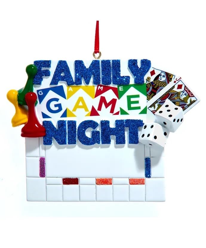 Kurt Adler Family Game Night Ornament for Personalization