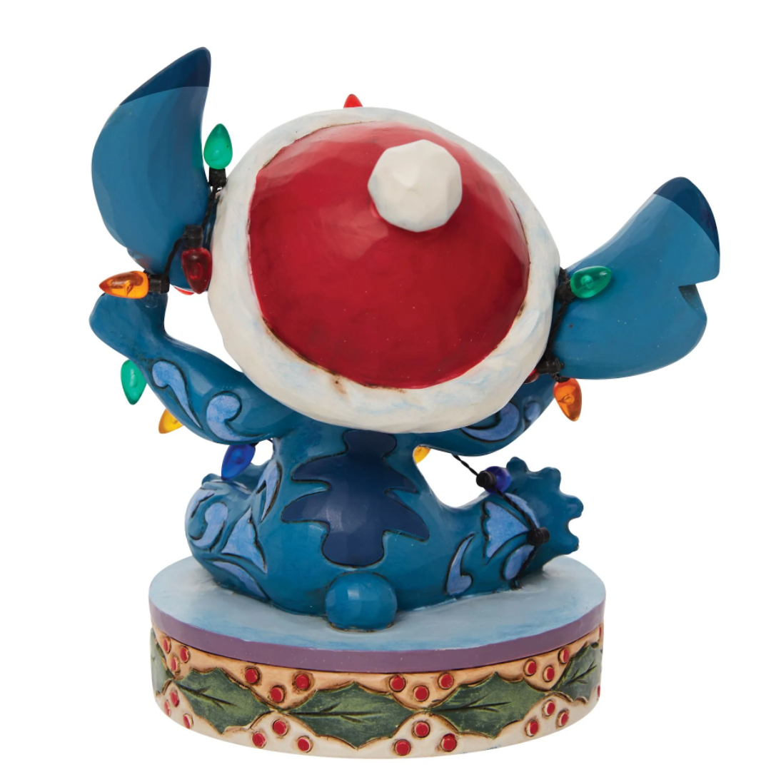 Disney Traditions Stitch Wrapped in Christmas Lights
