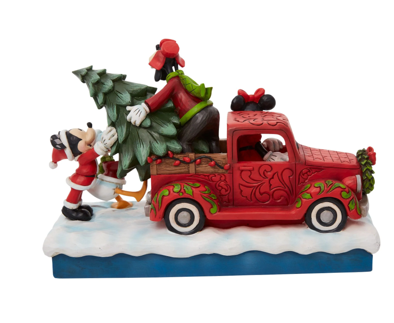 Disney Traditions Holiday Red Truck With Mickey & Friends
