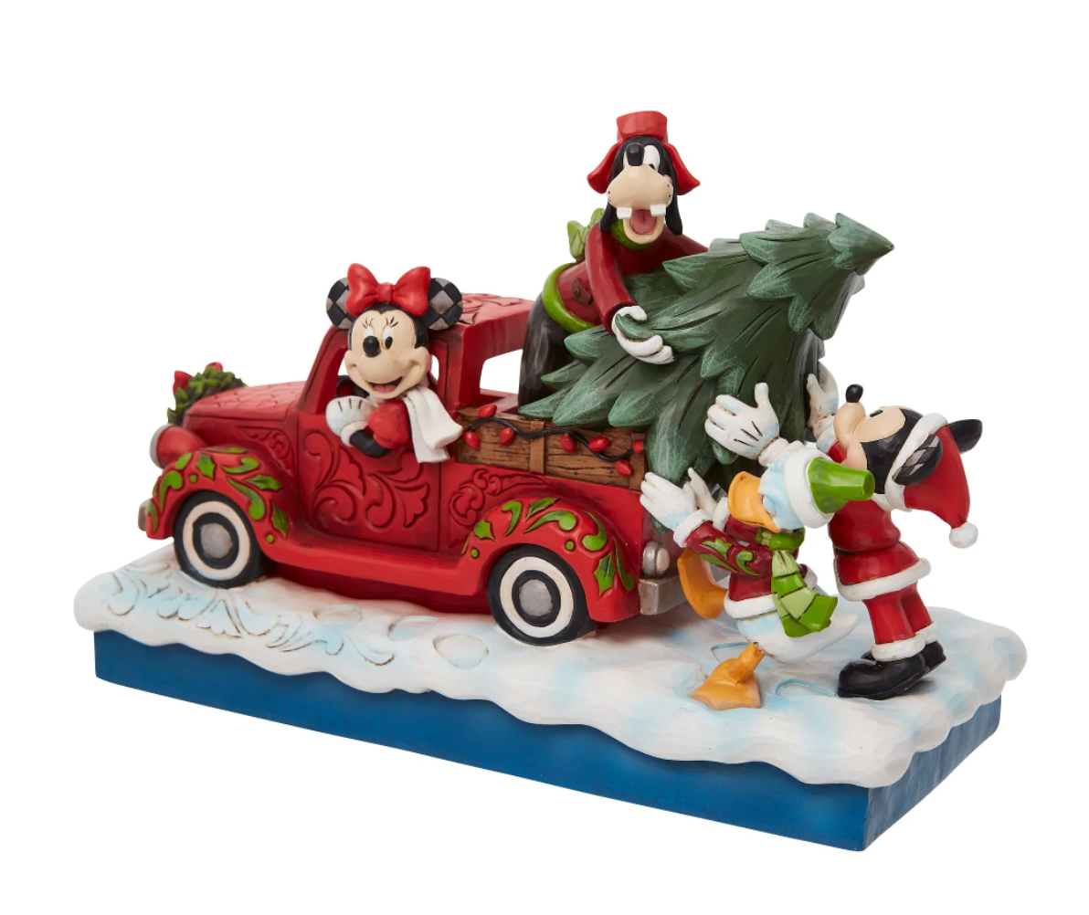 Disney Traditions Holiday Red Truck With Mickey & Friends