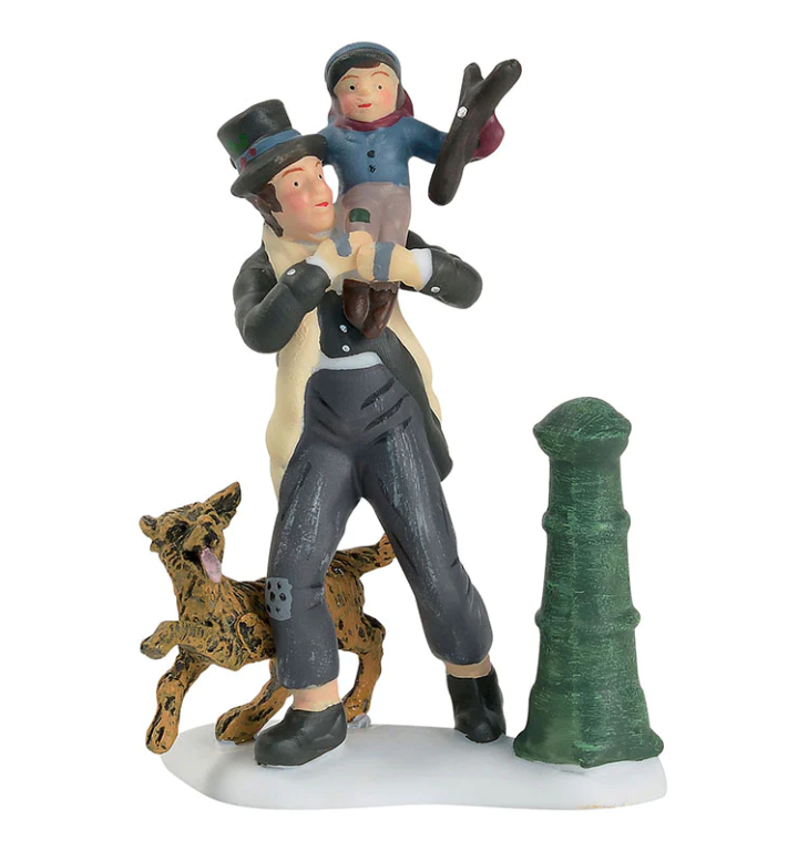 Department 56 Dickens Village Bob Cratchit & Tiny Tim