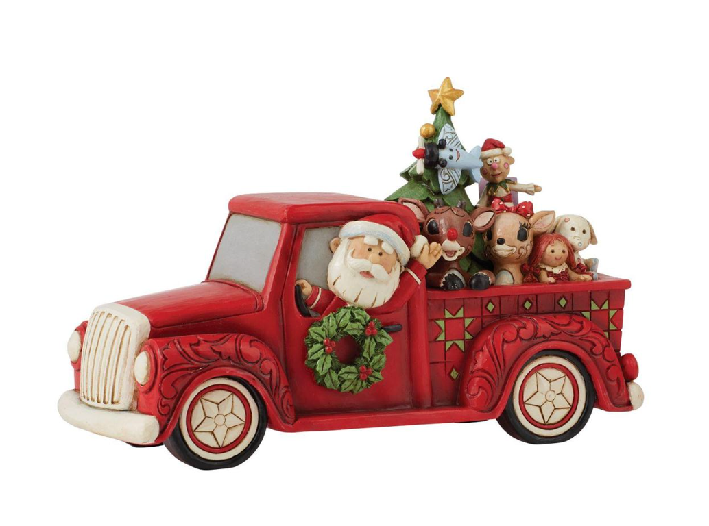 Rudolph in Red Pickup by Jim Shore