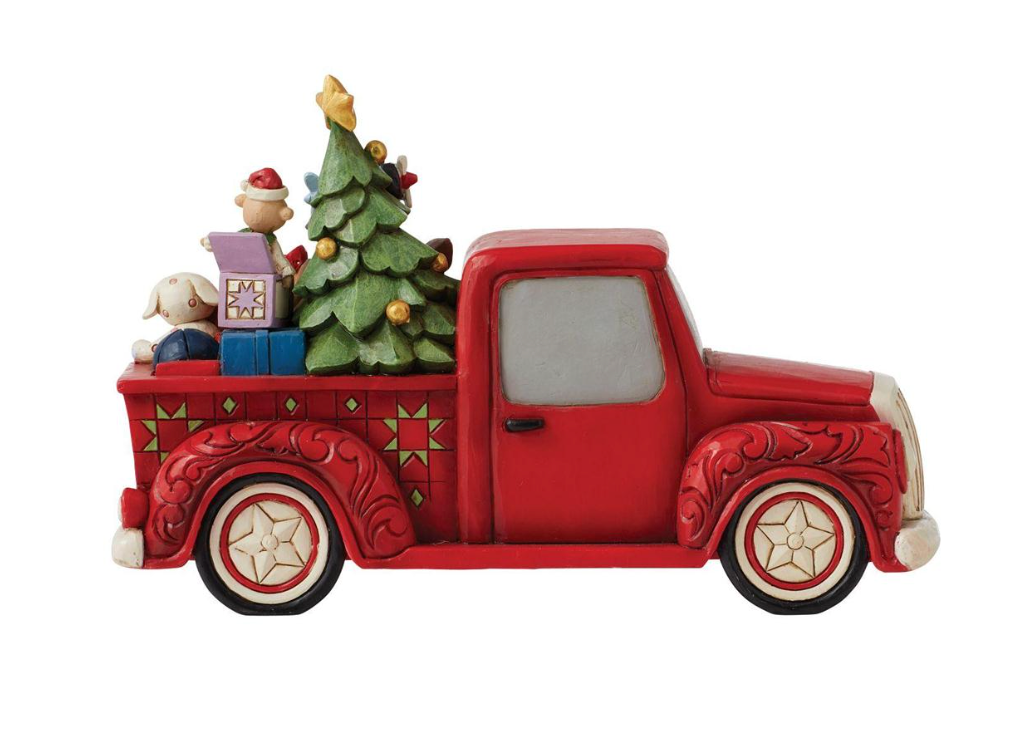 Rudolph in Red Pickup by Jim Shore
