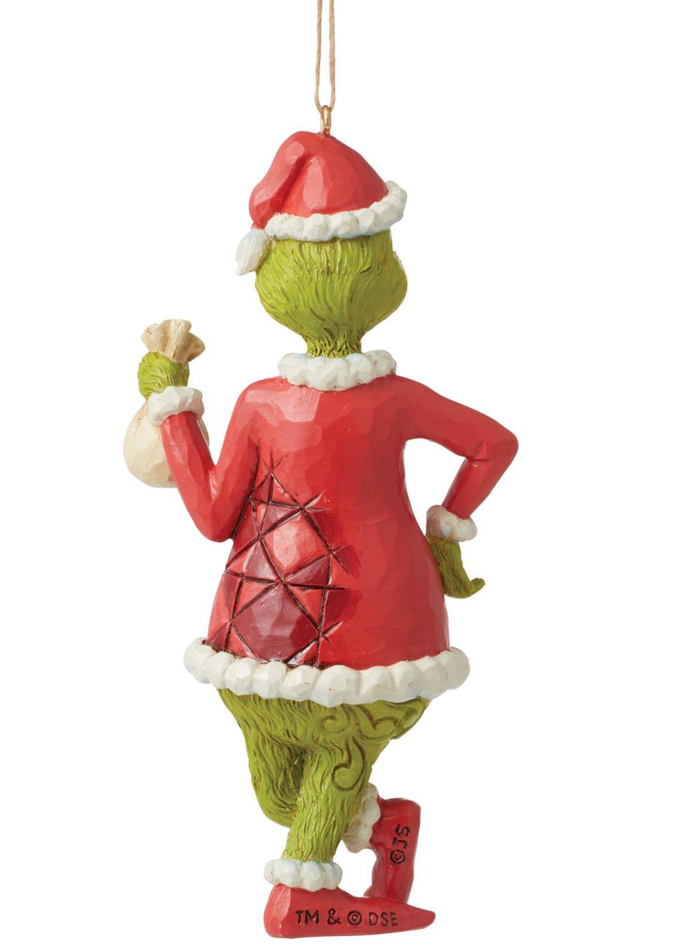 NEW Grinch With Bag of Coal Ornament by Jim Shore
