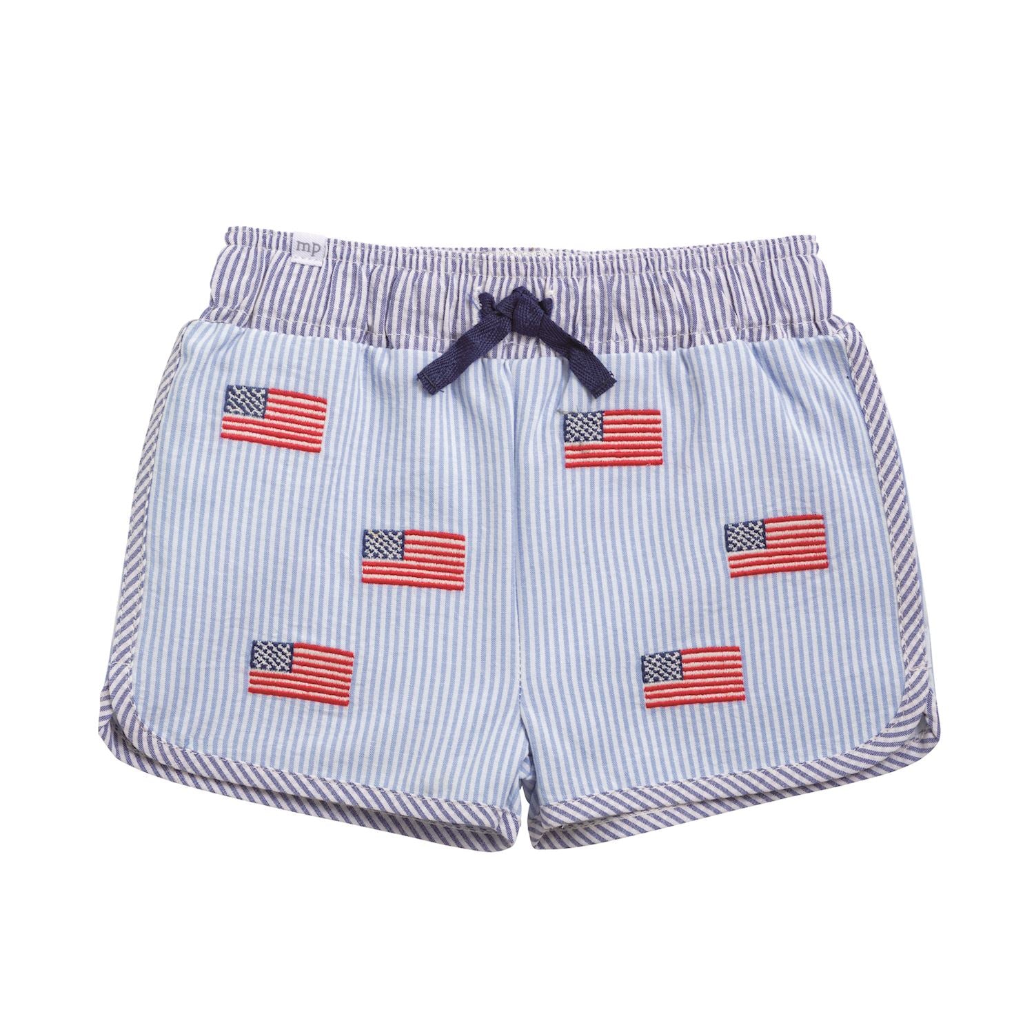 Patterned Flag Swim Trunks