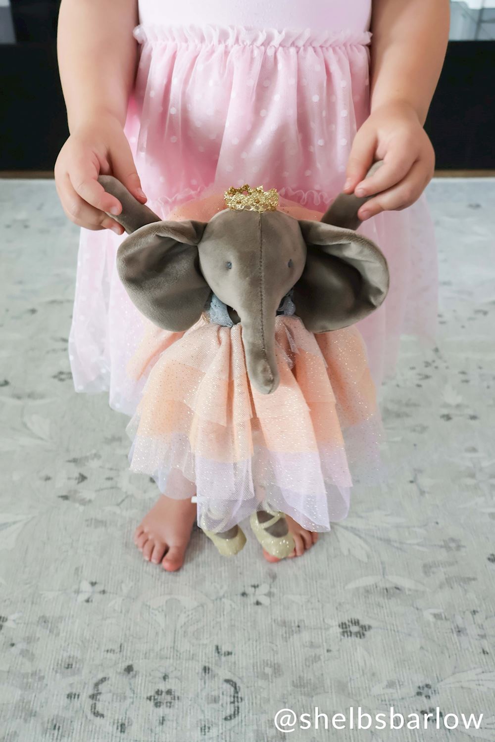 Elephant Velvet Princess Plush