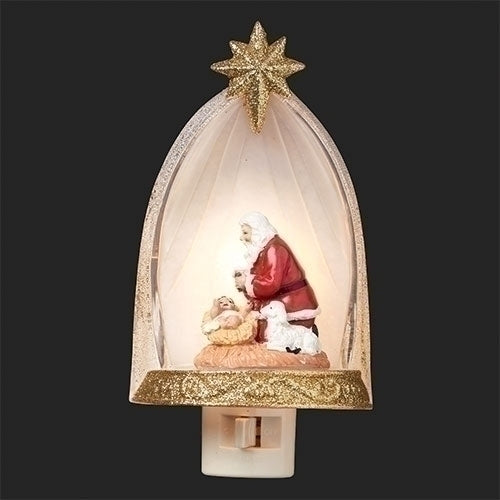 Kneeling santa nightlight