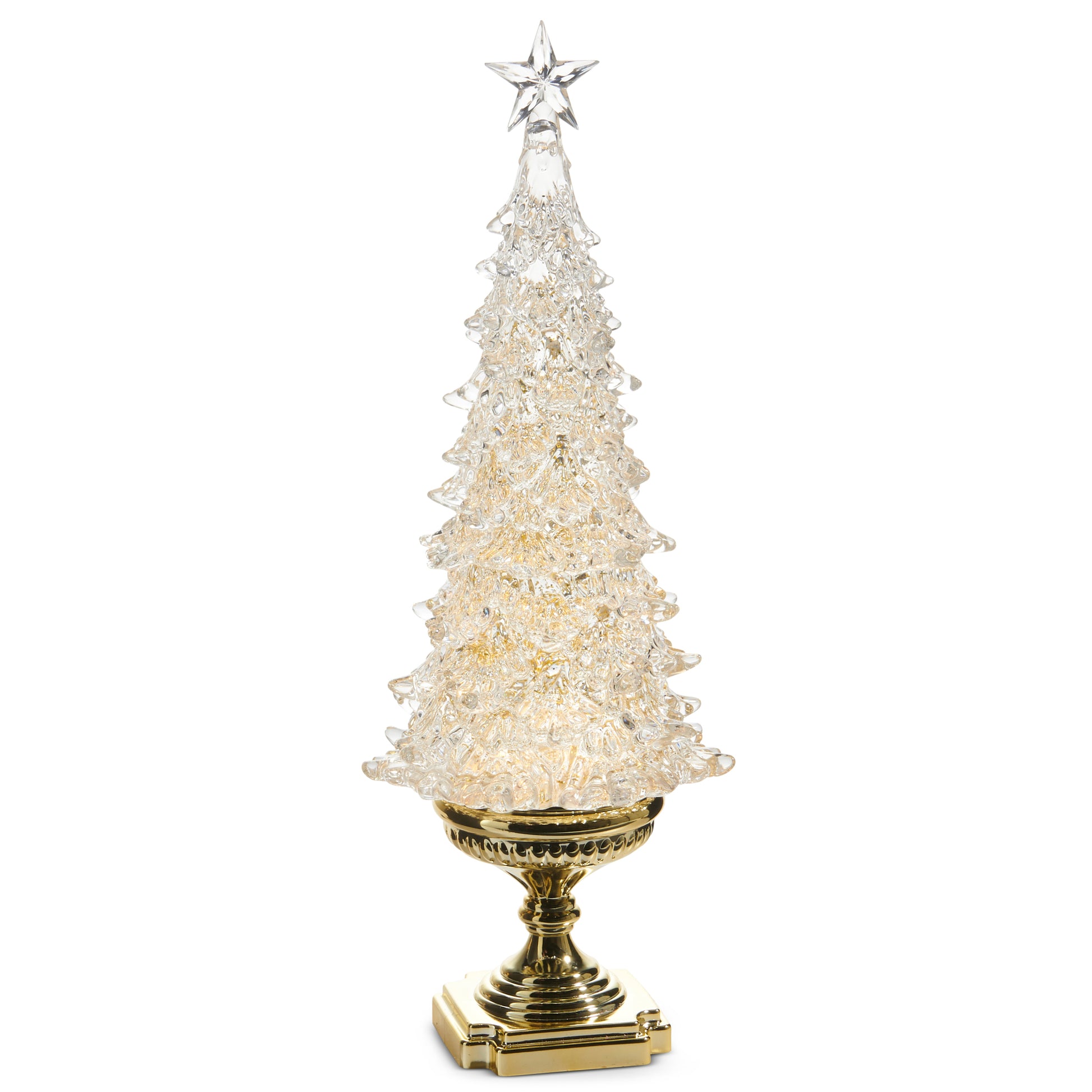 20" Lighted Tree with Swirling Gold Glitter ***PRE-ORDER***