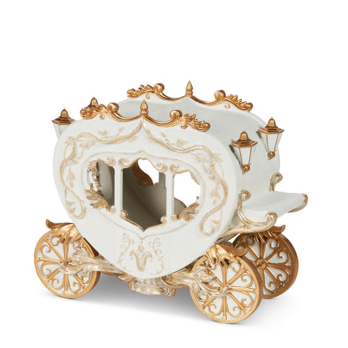 12" White and Gold Carriage ****PRE-ORDER***
