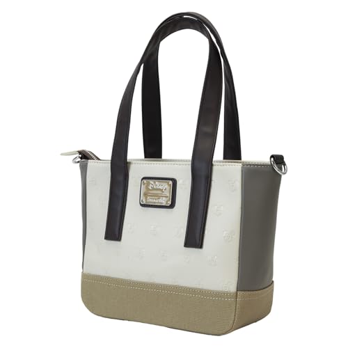 Loungefly Disney Mickey and Friends Faux Leather and Canvas Mini Tote Bag