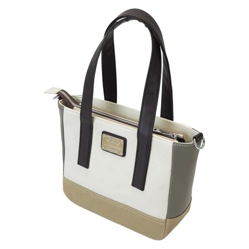 Loungefly Disney Mickey and Friends Faux Leather and Canvas Mini Tote Bag