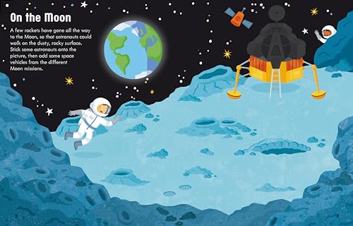 First Sticker Book Space: A Cosmic Sticker Activity Book Exploration of Planets, Rockets, and Astronauts