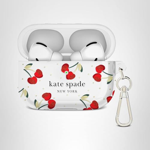 Kate Spade New York AirPods Pro Protective Case with Keychain Ring - Cherry Dot