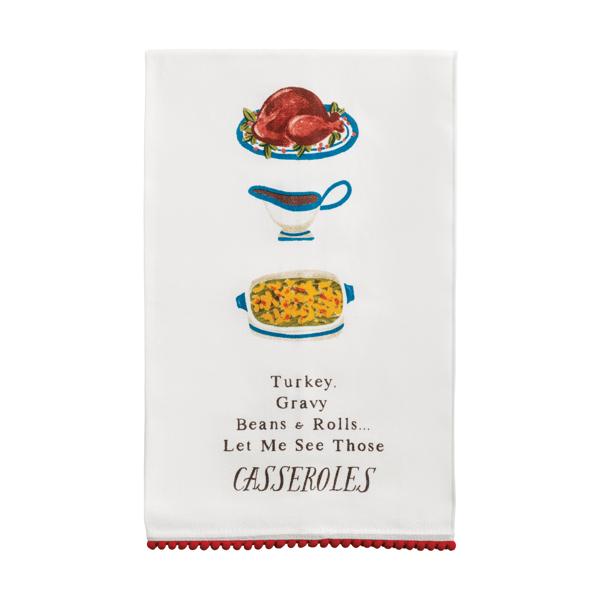 Casserole Thanksgiving Tea Towel