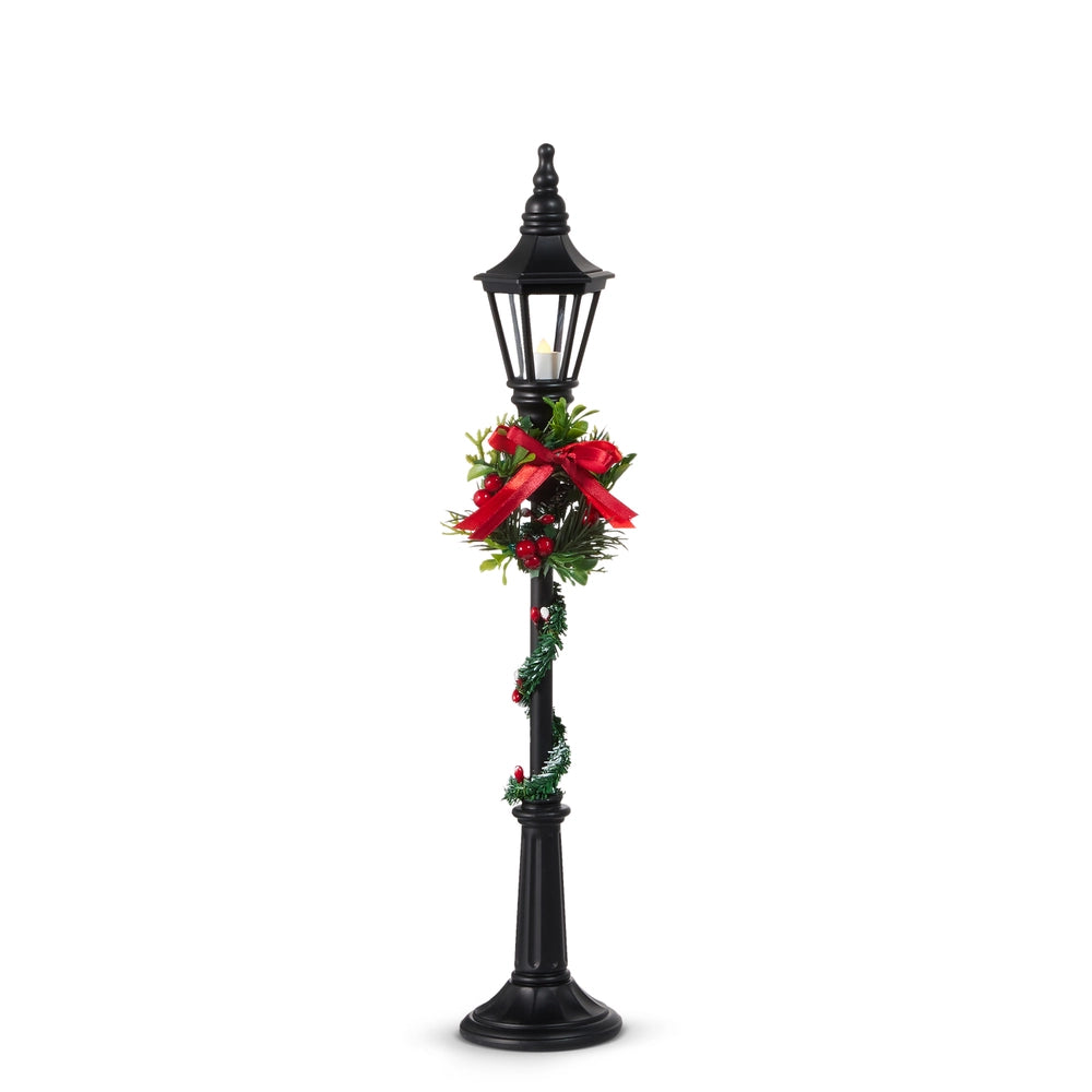 18.5" Lighted Black Lamp Post **PREORDER**