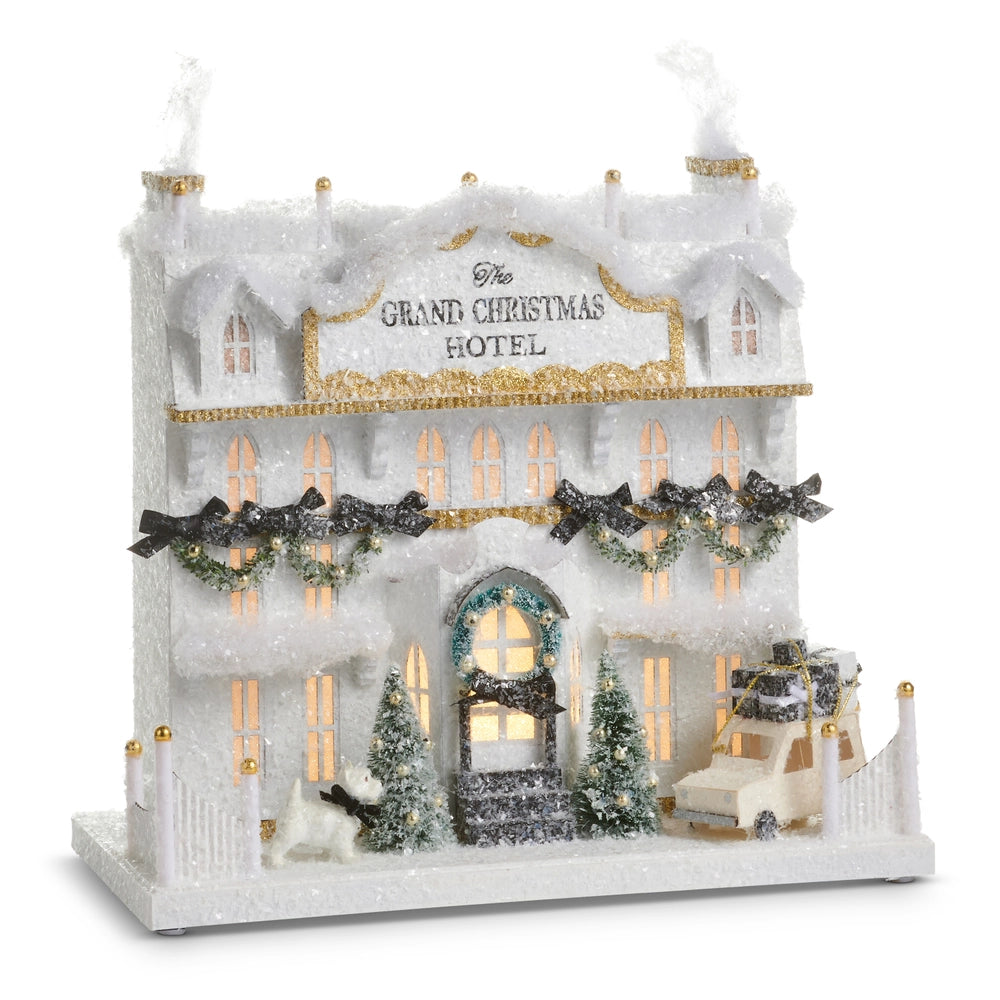 Lighted Paper Christmas Hotel **PREORDER**