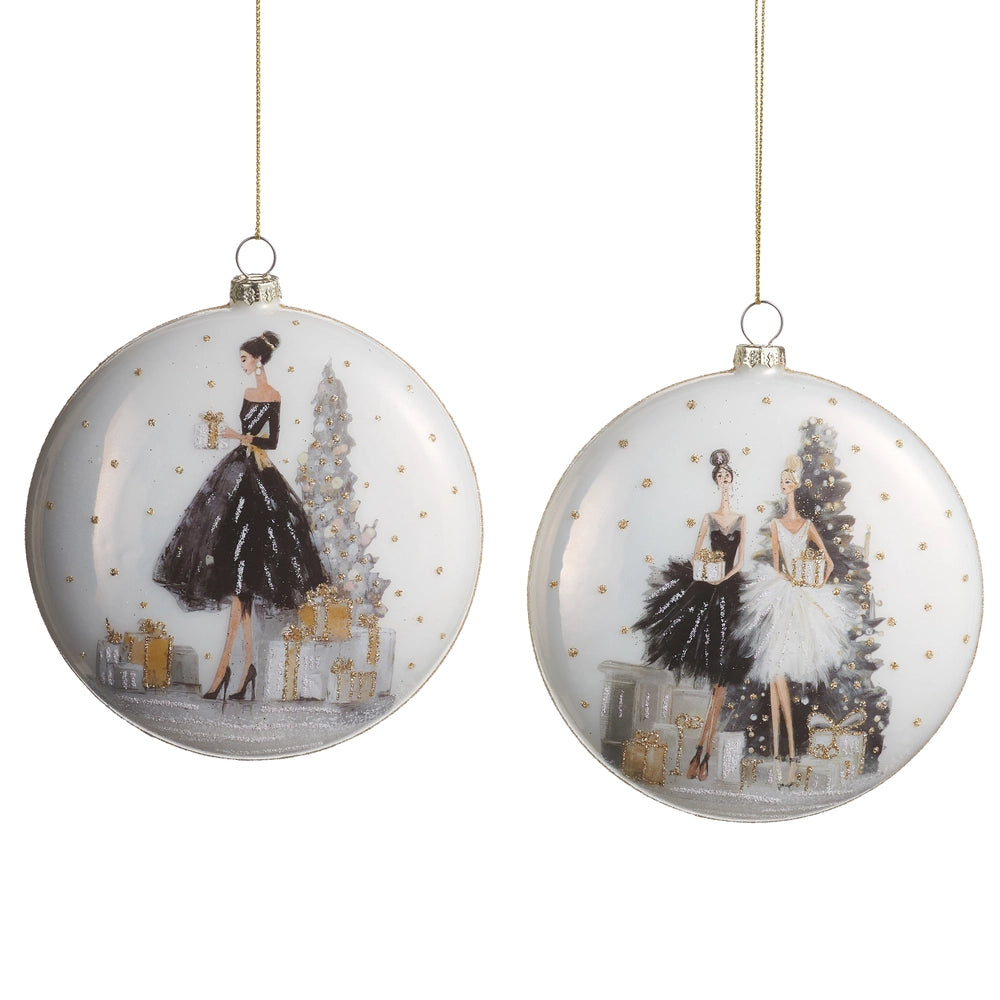 Moonlit Gala Disc Ornament