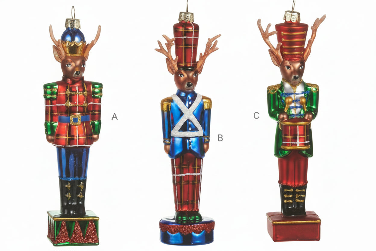 Raz 6.5" Deer Nutcracker Ornament **PREORDER**