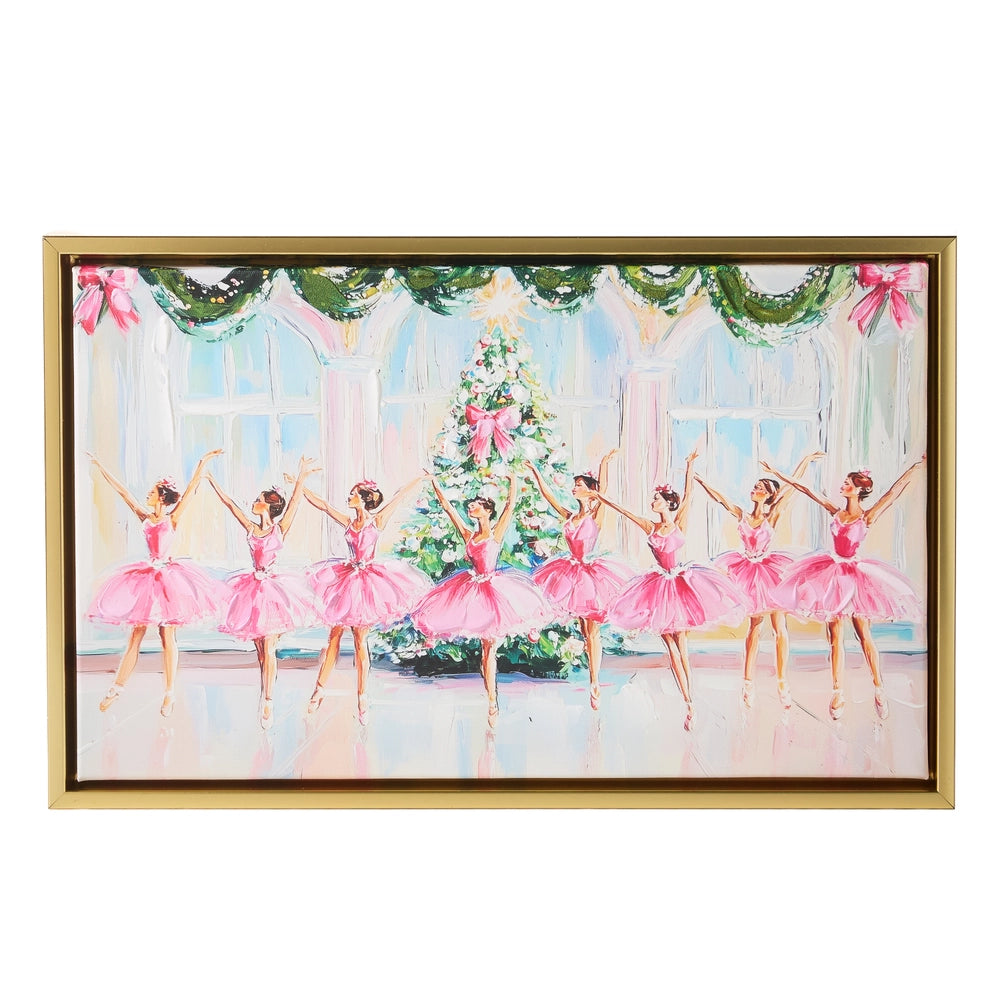 Raz 15.5" Christmas Ballet Wall Art