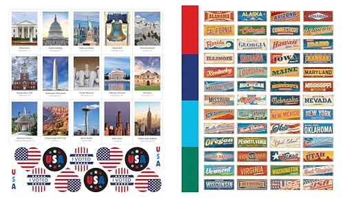 1,000 Stickers: USA: Discover the Wonders of America with Fun Stickers from Every State! (Regional Sticker Books)