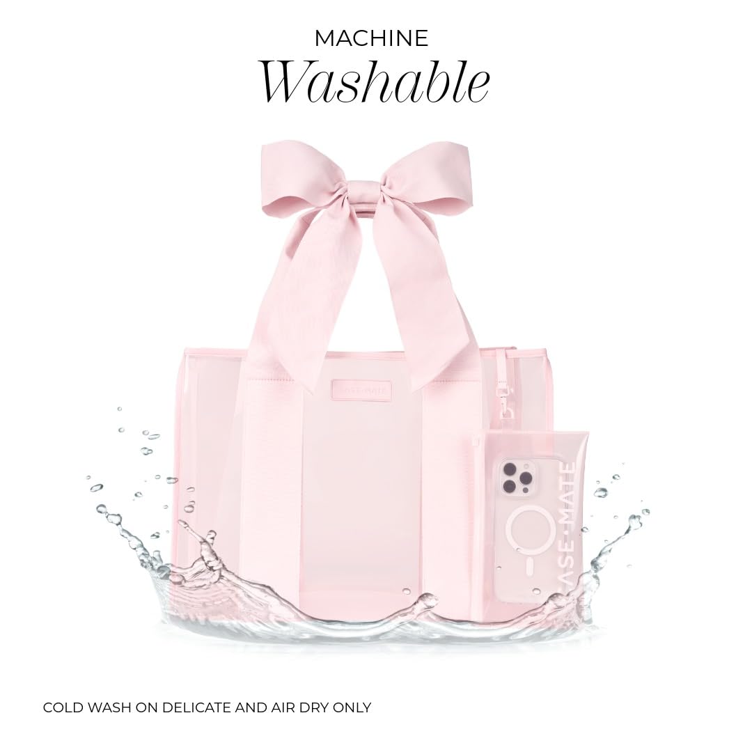 Case-Mate Pink Bow Jelly Tote
