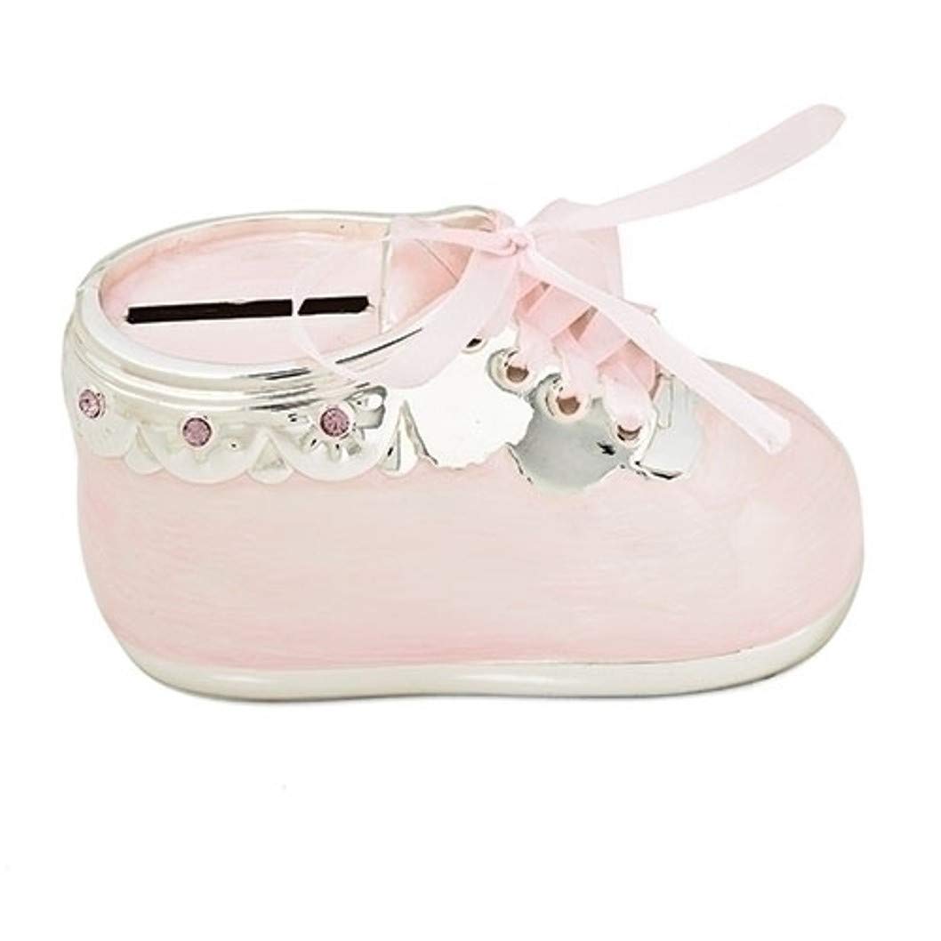 Caroline Collection Baby Shoe Bank with Ribbon Laces