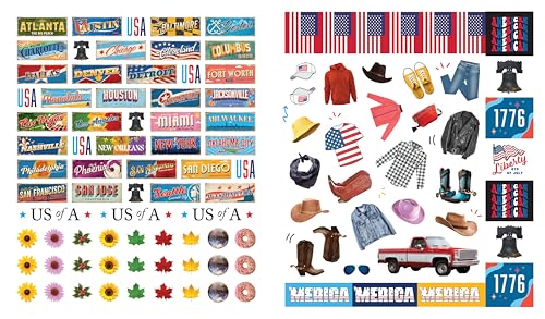 1,000 Stickers: USA: Discover the Wonders of America with Fun Stickers from Every State! (Regional Sticker Books)