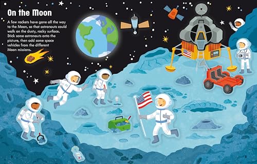 First Sticker Book Space: A Cosmic Sticker Activity Book Exploration of Planets, Rockets, and Astronauts
