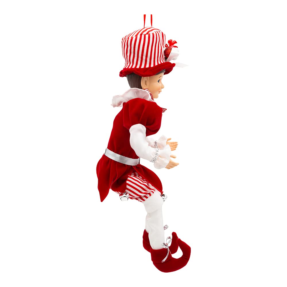 15-Inch Kringle Klaus Pepprmint Elf Ornament